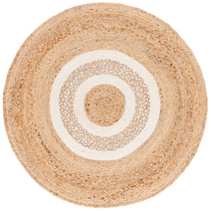 Safavieh Natural Handwoven Jute Area Rug - Elegant Artisan Craftsmanship For Timeless Home Décor Charm Natural ,Ivory Jute Nfb528a-4r
