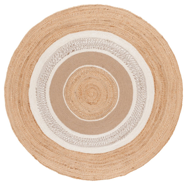 Safavieh Natural Handwoven Jute Area Rug - Elegant Home Accent For Stylish Living Spaces And Comfort Natural ,Ivory Jute Nfb529a-6r