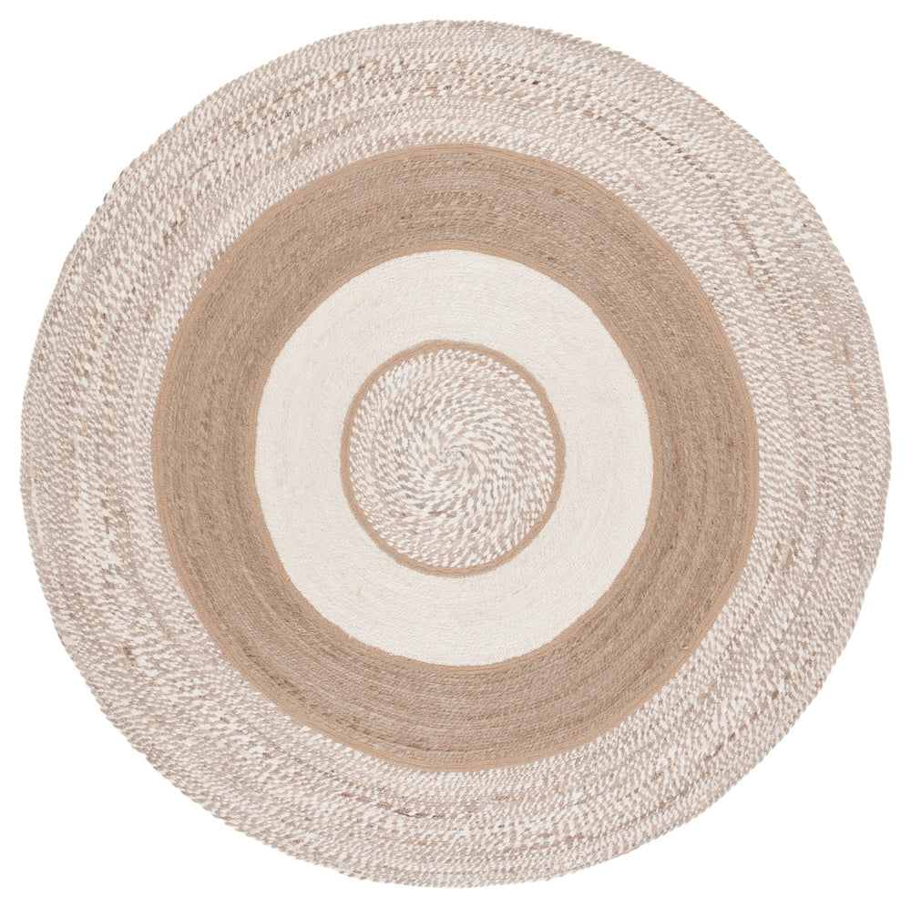 Safavieh Natural Fiber Area Rug - Handwoven 3' Round Jute Rug For Stylish Home Decor And Lasting Durability Natural ,Ivory Jute Nfb532a-3r