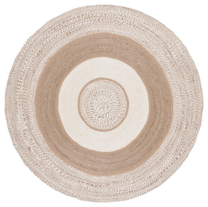 Safavieh Natural Fiber Area Rug - Luxurious Handwoven Elegance In Soft Jute For Timeless Home Décor Natural ,Ivory Jute Nfb532a-6r