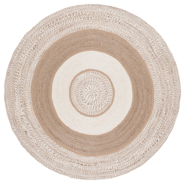 Safavieh Natural Fiber Area Rug - Luxurious Handwoven Elegance In Soft Jute For Timeless Home Décor Natural ,Ivory Jute Nfb532a-6r