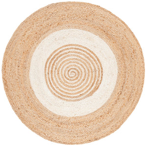 Safavieh Natural Fiber Handwoven Jute Rug - Elegant Durable Design, Perfect For High-traffic Areas Indoors Natural ,Ivory Jute Nfb533a-6r