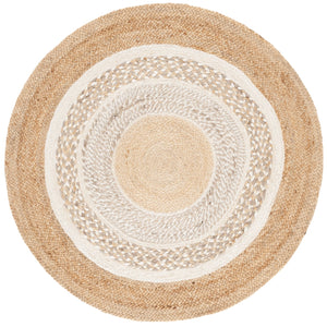 Safavieh Natural Handwoven Jute Area Rug - Timeless Elegance For Living Spaces With Warmth And Texture Natural ,Ivory Jute Nfb534a-3r