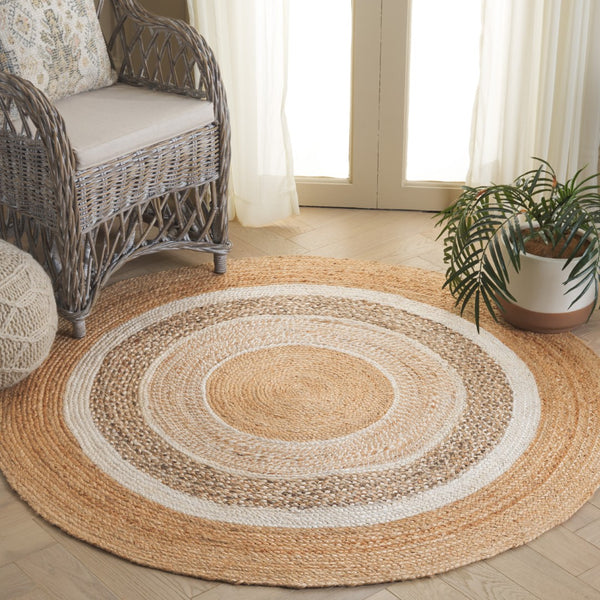 Safavieh Natural Handwoven Jute Area Rug - Eco-friendly Elegance For Stylish Living Spaces And Comfort Natural ,Ivory Jute Nfb534a-4r