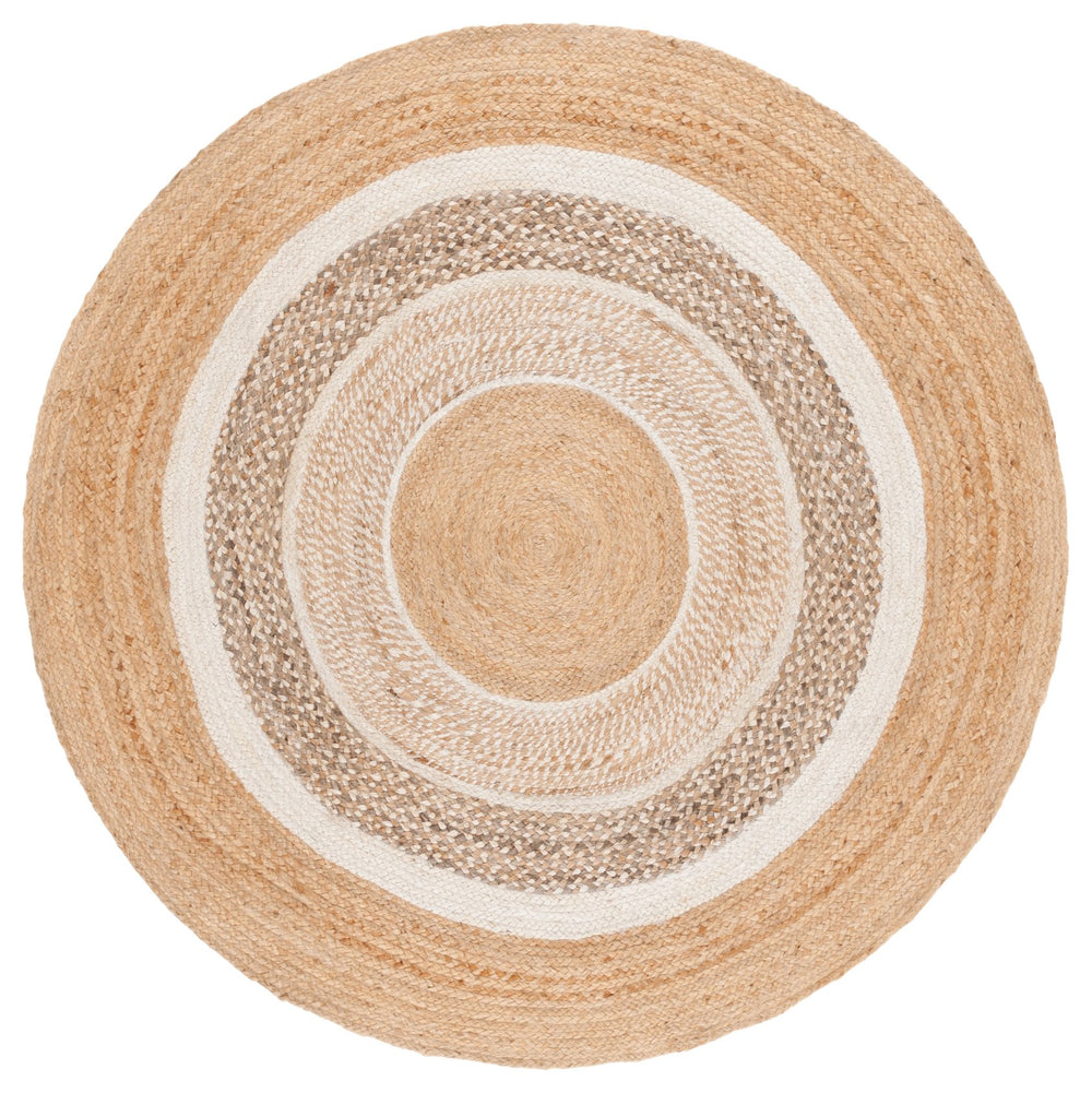 Safavieh Natural Handwoven Jute Area Rug - Timeless Elegance For Living Spaces With Warmth And Texture Natural ,Ivory Jute Nfb534a-5r