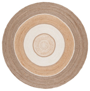 Safavieh Natural Fiber Area Rug - Handwoven Jute Masterpiece For Elegant Home Décor And Timeless Style Natural ,Grey Jute Nfb535f-4r