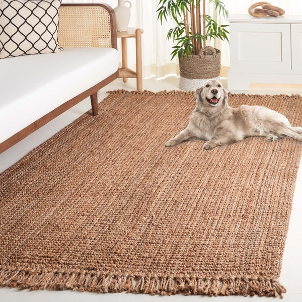 Safavieh Ntural Fiber Jute Area Rug - Hand-loomed Eco-friendly Design For Stylish Home Décor & Comfort Natural Jute Pile Nfb575a-3