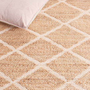 Safavieh Natural Fiber 657a Rug - Elegant Ivory Design, Eco-friendly Jute & Cotton Blend For Timeless Style Natural ,Ivory 80% Jute 20% Cotton Nfb657a-8