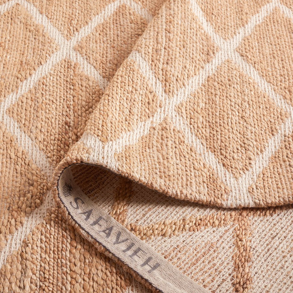 Safavieh Natural Fiber 657a Rug - Elegant Ivory Design, Eco-friendly Jute & Cotton Blend For Timeless Style Natural ,Ivory 80% Jute 20% Cotton Nfb657a-8