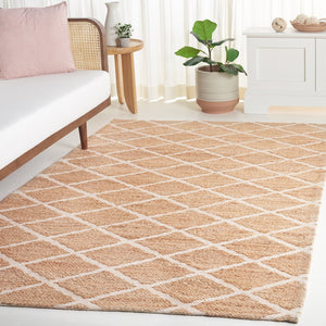 Safavieh Natural Fiber 657a Rug - Elegant Ivory Design, Eco-friendly Jute & Cotton Blend For Timeless Style Natural ,Ivory 80% Jute 20% Cotton Nfb657a-8