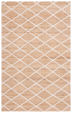 Safavieh Natural Fiber 657a Rug - Elegant Ivory Design, Eco-friendly Jute & Cotton Blend For Timeless Style Natural ,Ivory 80% Jute 20% Cotton Nfb657a-8