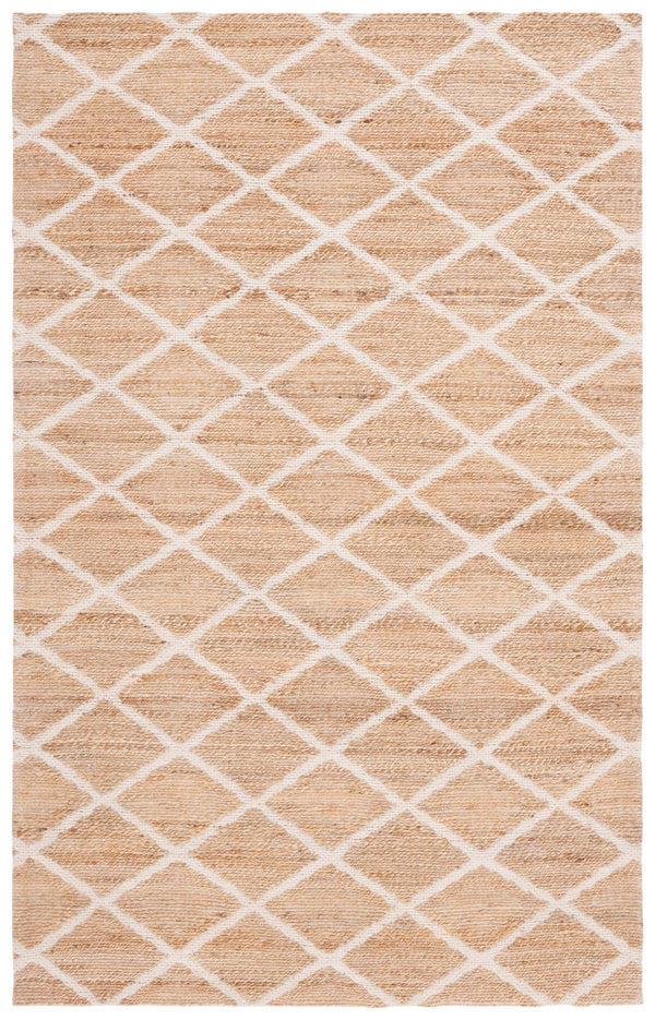 Safavieh Natural Fiber 657a Rug - Elegant Ivory Design, Eco-friendly Jute & Cotton Blend For Timeless Style Natural ,Ivory 80% Jute 20% Cotton Nfb657a-8