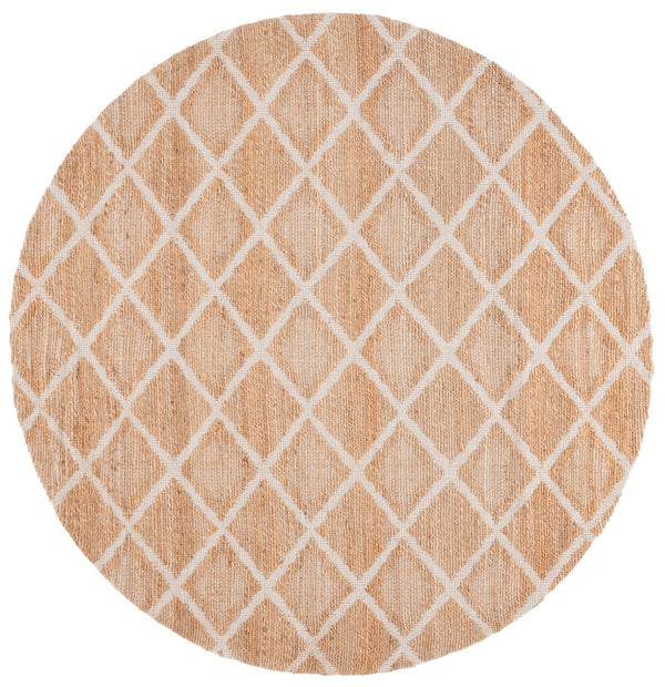 Safavieh Natural Fiber 657a Rug - Elegant Ivory Design, Eco-friendly Jute & Cotton Blend For Timeless Style Natural ,Ivory 80% Jute 20% Cotton Nfb657a-8