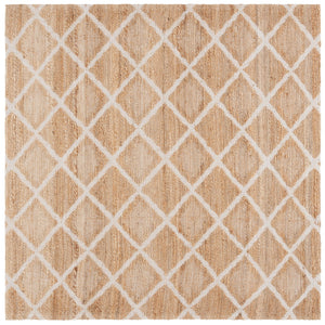 Safavieh Natural Fiber 657a Rug - Elegant Ivory Design, Eco-friendly Jute & Cotton Blend For Timeless Style Natural ,Ivory 80% Jute 20% Cotton Nfb657a-8