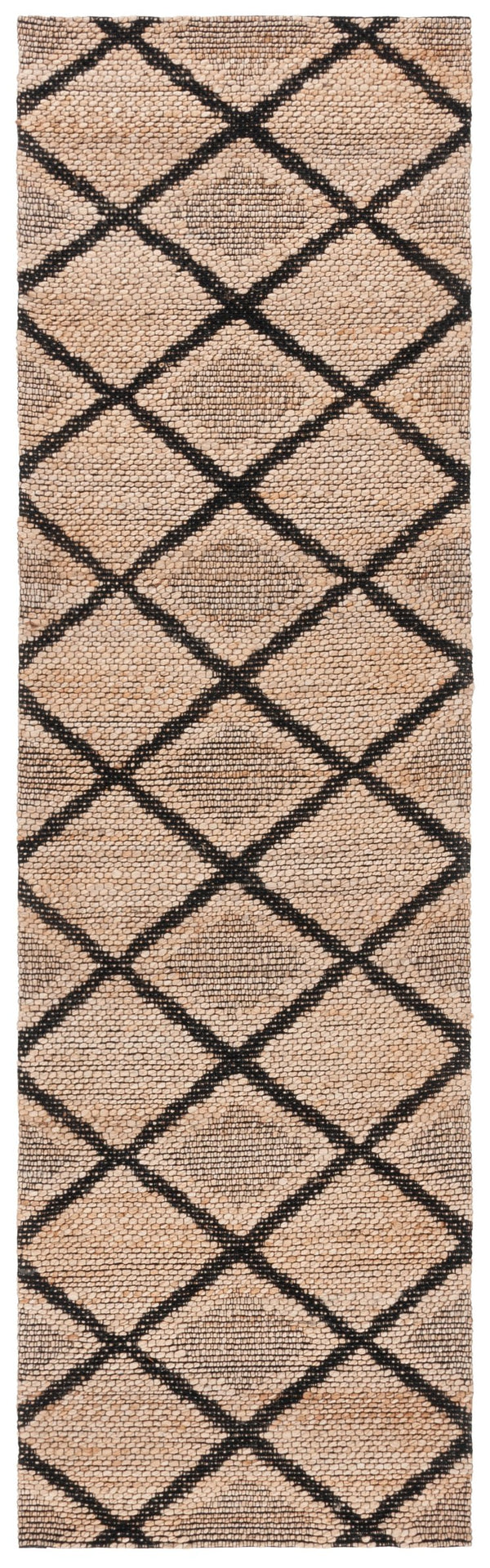 Safavieh Natural Fiber 657a Rug - Elegant Ivory Design, Eco-friendly Jute & Cotton Blend For Timeless Style Natural ,Black 80% Jute 20% Cotton Nfb657z-28