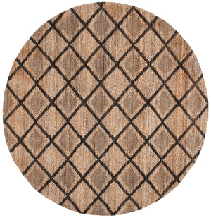 Safavieh Natural Fiber 657a Rug - Elegant Ivory Design, Eco-friendly Jute & Cotton Blend For Timeless Style Natural ,Black 80% Jute 20% Cotton Nfb657z-28