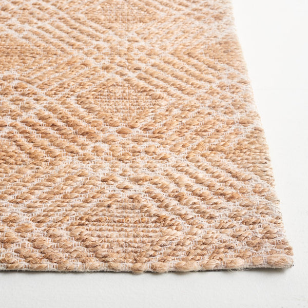 Safavieh Natural Area Rug - Handloomed Jute & Cotton Blend In Elegant Ivory Tones For Timeless Home Decor Natural ,Ivory 80% Jute 20% Cotton Nfb658a-8