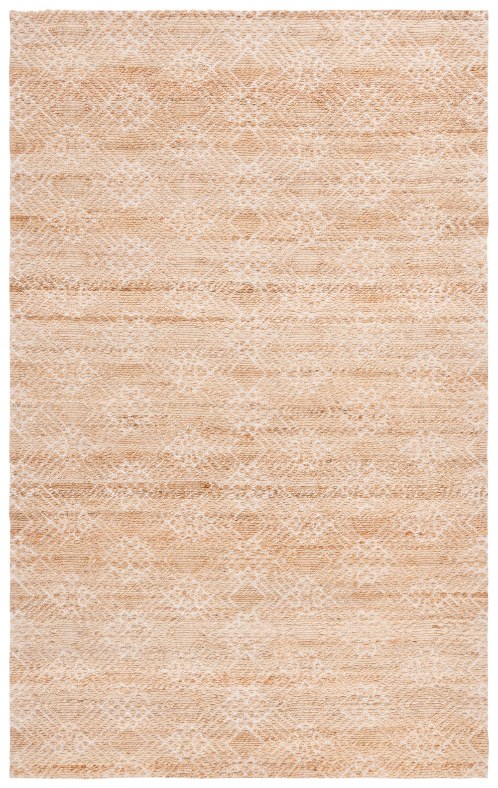 Safavieh Natural Area Rug - Handloomed Jute & Cotton Blend In Elegant Ivory Tones For Timeless Home Decor Natural ,Ivory 80% Jute 20% Cotton Nfb658a-8