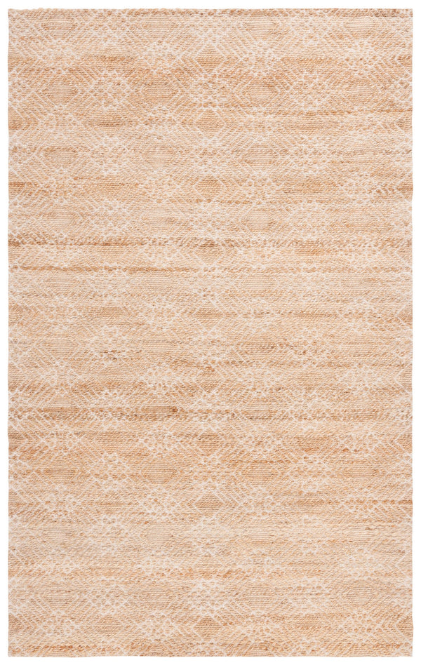 Safavieh Natural Area Rug - Handloomed Jute & Cotton Blend In Elegant Ivory Tones For Timeless Home Decor Natural ,Ivory 80% Jute 20% Cotton Nfb658a-8