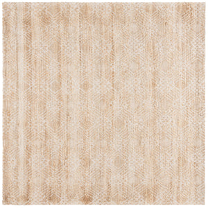 Safavieh Natural Area Rug - Handloomed Jute & Cotton Blend In Elegant Ivory Tones For Timeless Home Decor Natural ,Ivory 80% Jute 20% Cotton Nfb658a-8