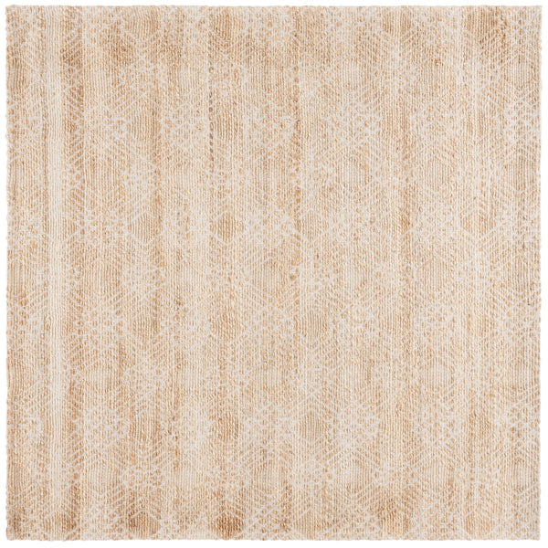 Safavieh Natural Area Rug - Handloomed Jute & Cotton Blend In Elegant Ivory Tones For Timeless Home Decor Natural ,Ivory 80% Jute 20% Cotton Nfb658a-8