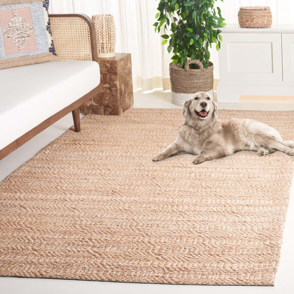 Safavieh Natural Fiber Area Rug – Handloomed Jute & Cotton Blend For Timeless Style And Elegance In Any Space Natural ,Ivory 80% Jute 20% Cotton Nfb659a-5