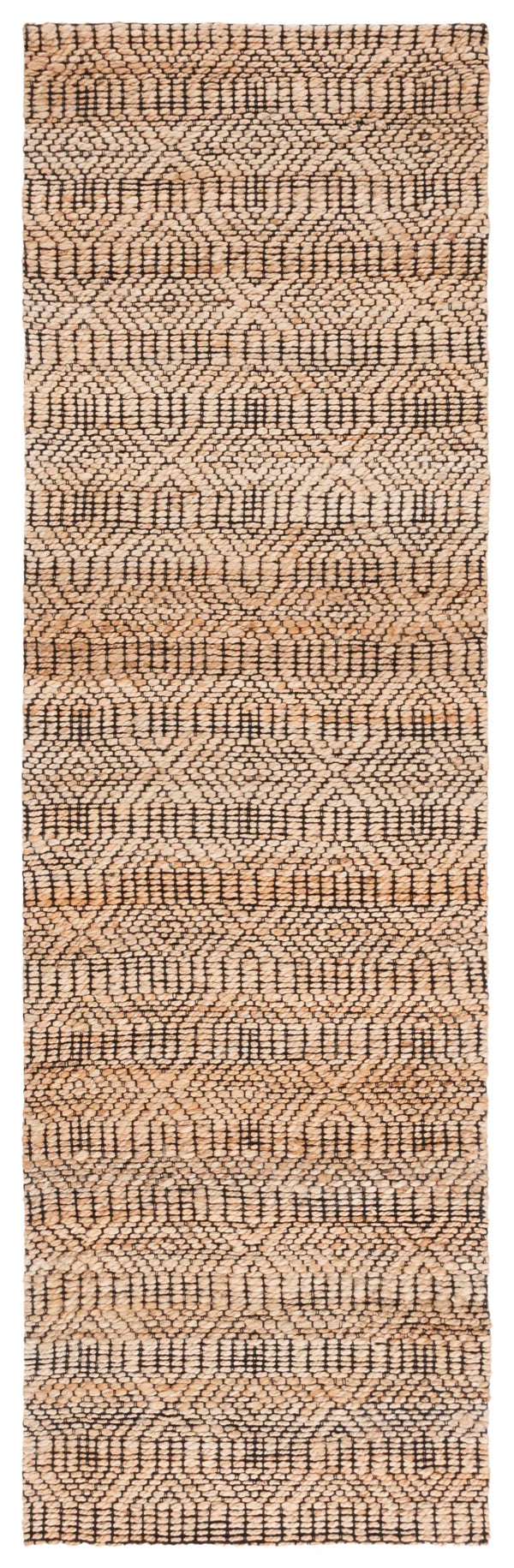 Safavieh Natural Fiber Area Rug – Handloomed Jute & Cotton Blend For Timeless Style And Elegance In Any Space Natural ,Black 80% Jute 20% Cotton Nfb659z-7r