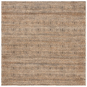 Safavieh Natural Fiber Area Rug – Handloomed Jute & Cotton Blend For Timeless Style And Elegance In Any Space Natural ,Black 80% Jute 20% Cotton Nfb659z-7r