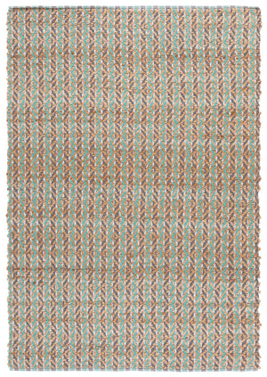 Safavieh Natural Fiber Runner Rug - Bohemian Elegance In Eco-friendly Jute And Cotton For Your Home Decor Natural ,Teal 80% Jute,20% Cotton Nfb661j-5