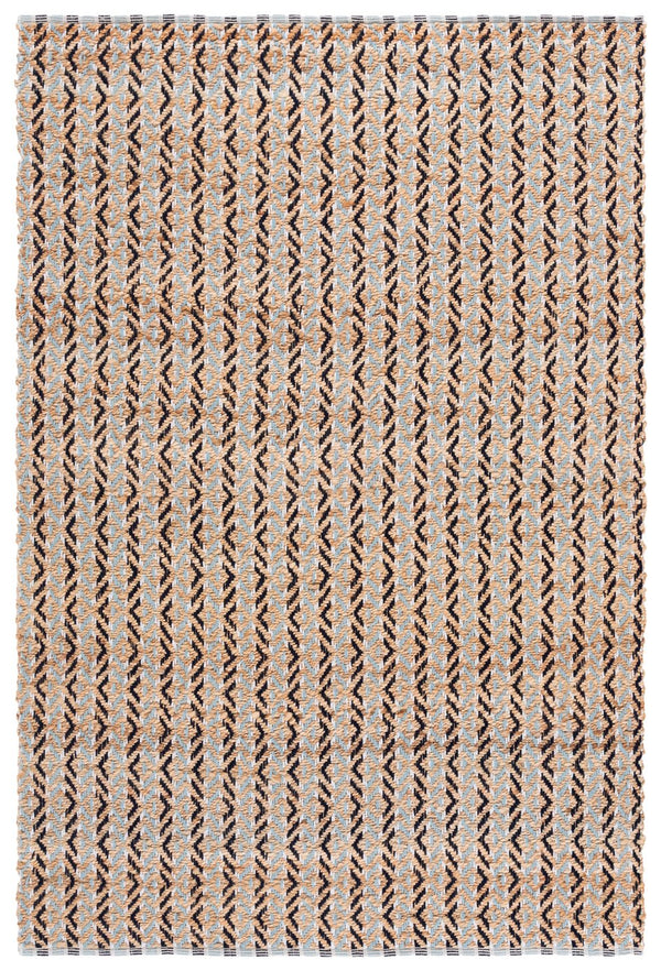 Safavieh Natural Fiber Runner Rug - Bohemian Elegance In Eco-friendly Jute And Cotton For Your Home Decor Natural ,Turquoise 80% Jute,20% Cotton Nfb661k-5