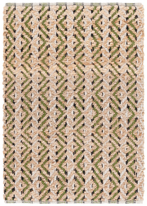 Safavieh Natural Fiber Area Rug - Handcrafted Teal And Jute Home Decor For Cozy Modern Living Spaces Natural ,Green 80% Jute,20% Cotton Nfb661y-5