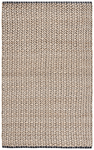 Safavieh Natural Fiber Runner Rug - Bohemian Elegance In Eco-friendly Jute And Cotton For Your Home Decor Natural ,Black 80% Jute,20% Cotton Nfb661z-5
