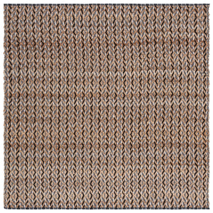 Safavieh Natural Fiber Runner Rug - Bohemian Elegance In Eco-friendly Jute And Cotton For Your Home Decor Natural ,Black 80% Jute,20% Cotton Nfb661z-7sq