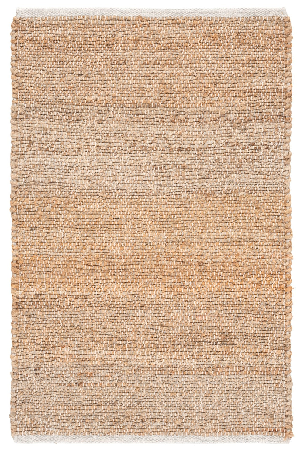 Safavieh Natural Jute-Cotton Round Area Rug — Handwoven Flatweave In Ivory Natural Tones For Living Rooms 7'-0" x 7'-0" NFB662B-7R