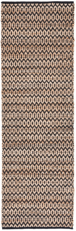 Safavieh Natural Fiber Handwoven Hemp Area Rug – Elegant Timeless Design For Modern Living Spaces Natural ,Black Hemp Nfb701z-10