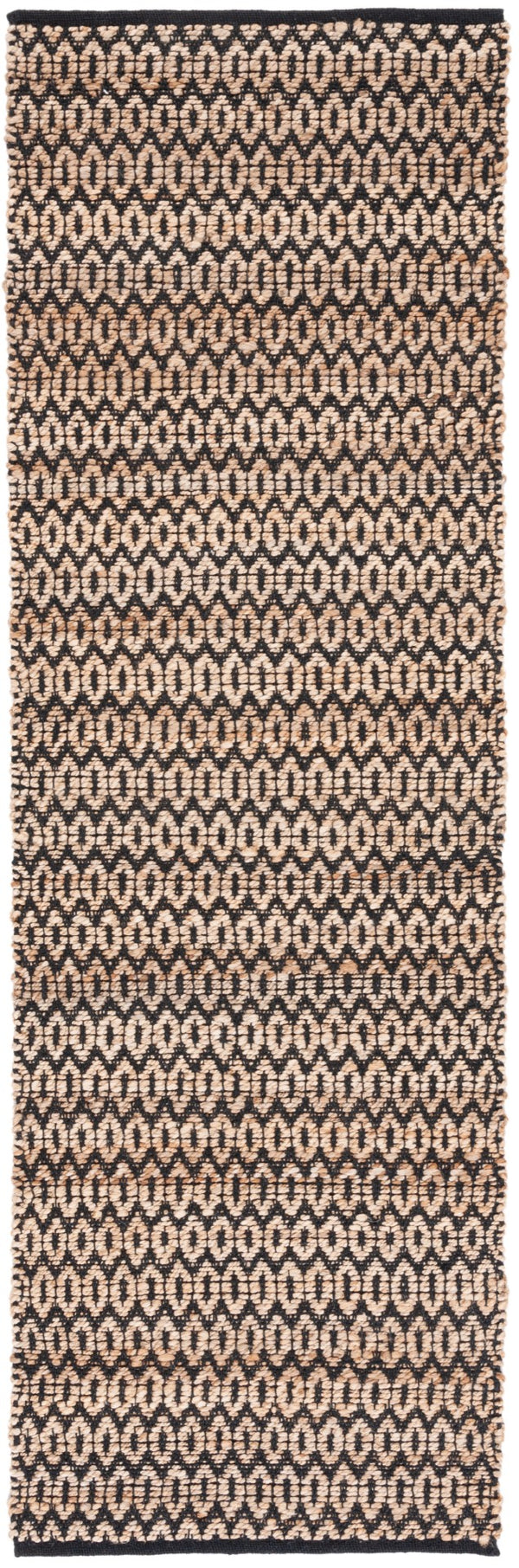 Safavieh Natural Fiber Handwoven Hemp Area Rug – Elegant Timeless Design For Modern Living Spaces Natural ,Black Hemp Nfb701z-10