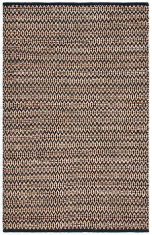 Safavieh Natural Fiber Handwoven Hemp Area Rug – Elegant Timeless Design For Modern Living Spaces Natural ,Black Hemp Nfb701z-10