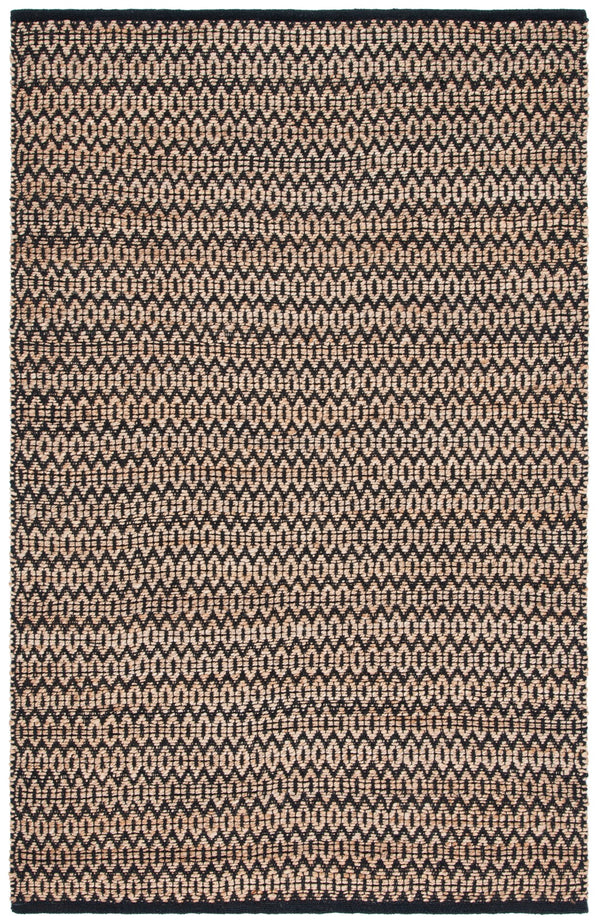 Safavieh Natural Fiber Handwoven Hemp Area Rug – Elegant Timeless Design For Modern Living Spaces Natural ,Black Hemp Nfb701z-10