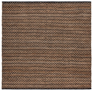 Safavieh Natural Fiber Handwoven Hemp Area Rug – Elegant Timeless Design For Modern Living Spaces Natural ,Black Hemp Nfb701z-10