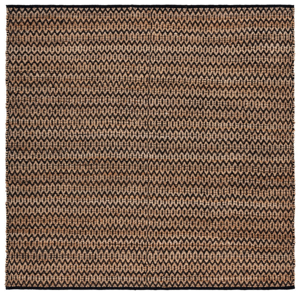 Safavieh Natural Fiber Handwoven Hemp Area Rug – Elegant Timeless Design For Modern Living Spaces Natural ,Black Hemp Nfb701z-10