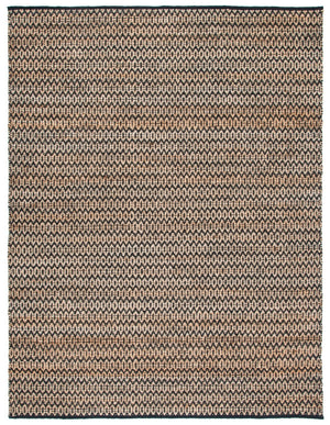 Safavieh Natural Fiber Handwoven Hemp Area Rug – Elegant Timeless Design For Modern Living Spaces Natural ,Black Hemp Nfb701z-10