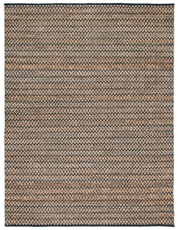 Safavieh Natural Fiber Handwoven Hemp Area Rug – Elegant Timeless Design For Modern Living Spaces Natural ,Black Hemp Nfb701z-10