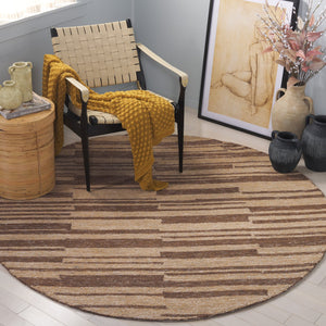 Safavieh Natural Elegance Hand-tufted Runner Rug With Premium Jute, Wool, And Cotton For Stylish Spaces Natural ,Brown 50% Jute 30% Wool 20% Cotton Nfb726t-6r