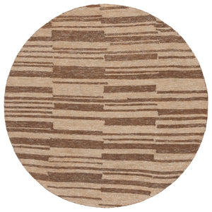 Safavieh Natural Hand-tufted Area Rug In Elegant Striped Pattern – Soft Jute, Wool & Cotton Blend For Cozy Spaces Natural ,Brown 50% Jute 30% Wool 20% Cotton Nfb726t-4