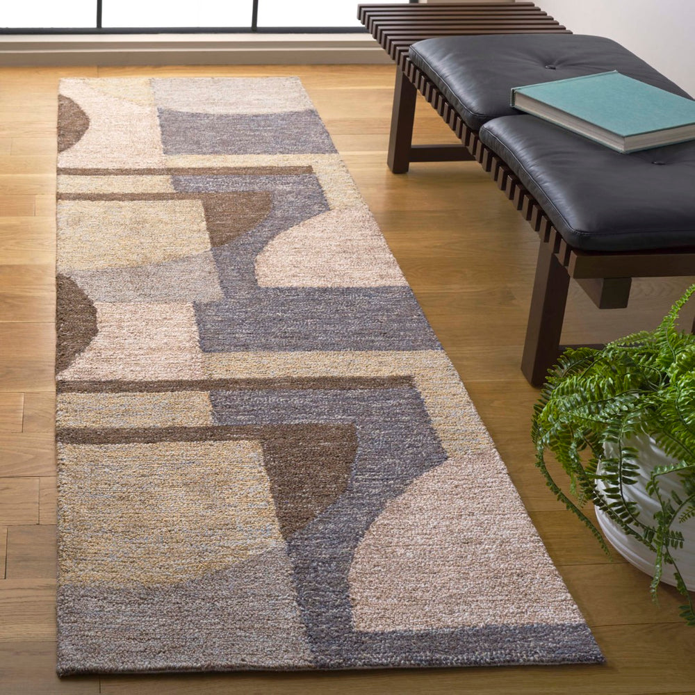 Safavieh Natural Area Rug - Hand-tufted Elegance In Earthy Tones, Ideal For Sophisticated Home Décor Natural ,Grey 50% Jute 30% Wool 20% Cotton Nfb727f-4