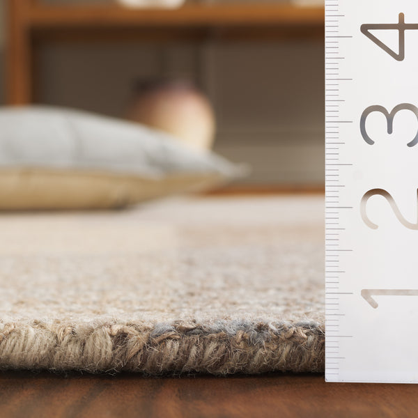 Safavieh Natural Runner Rug – Hand-tufted Geometric Design In Elegant Neutral Tones For Modern Spaces Natural ,Grey 50% Jute 30% Wool 20% Cotton Nfb727f-5