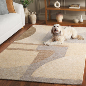 Safavieh Natural Runner Rug – Hand-tufted Geometric Design In Elegant Neutral Tones For Modern Spaces Natural ,Grey 50% Jute 30% Wool 20% Cotton Nfb727f-5