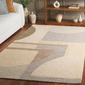 Safavieh Natural Runner Rug – Hand-tufted Geometric Design In Elegant Neutral Tones For Modern Spaces Natural ,Grey 50% Jute 30% Wool 20% Cotton Nfb727f-5