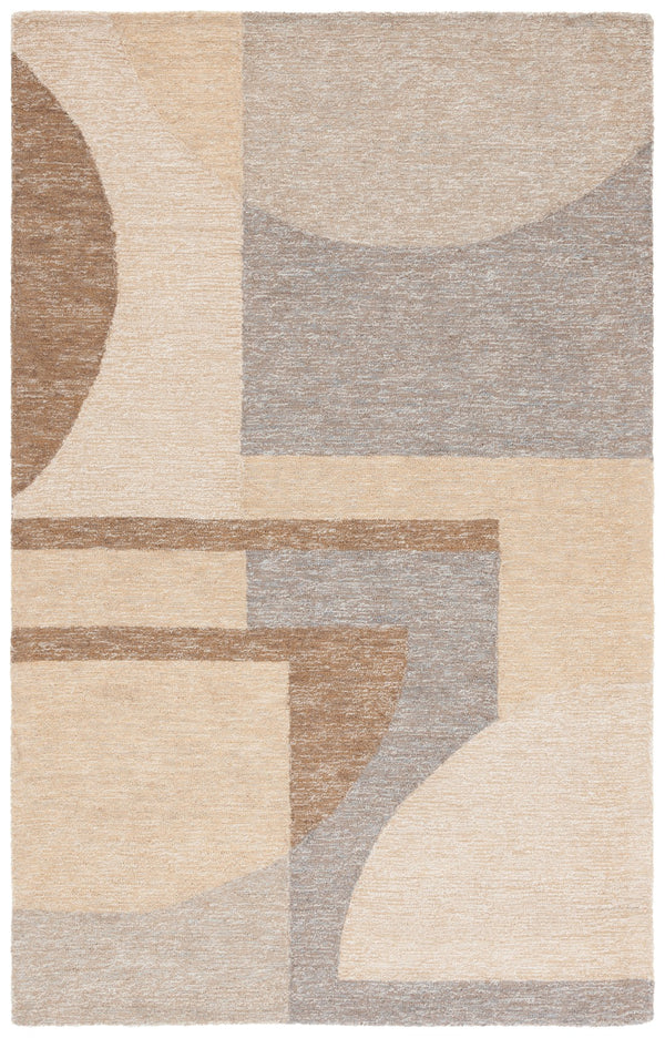 Safavieh Natural Area Rug - Hand-tufted Elegance In Earthy Tones, Ideal For Sophisticated Home Décor Natural ,Grey 50% Jute 30% Wool 20% Cotton Nfb727f-4