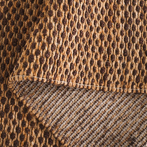 Safavieh Natural Fiber Area Rug - Handcrafted Jute In Brown, 6' Square - Timeless Comfort & Style For Home Natural ,Dark Brown Jute Nfb776t-8